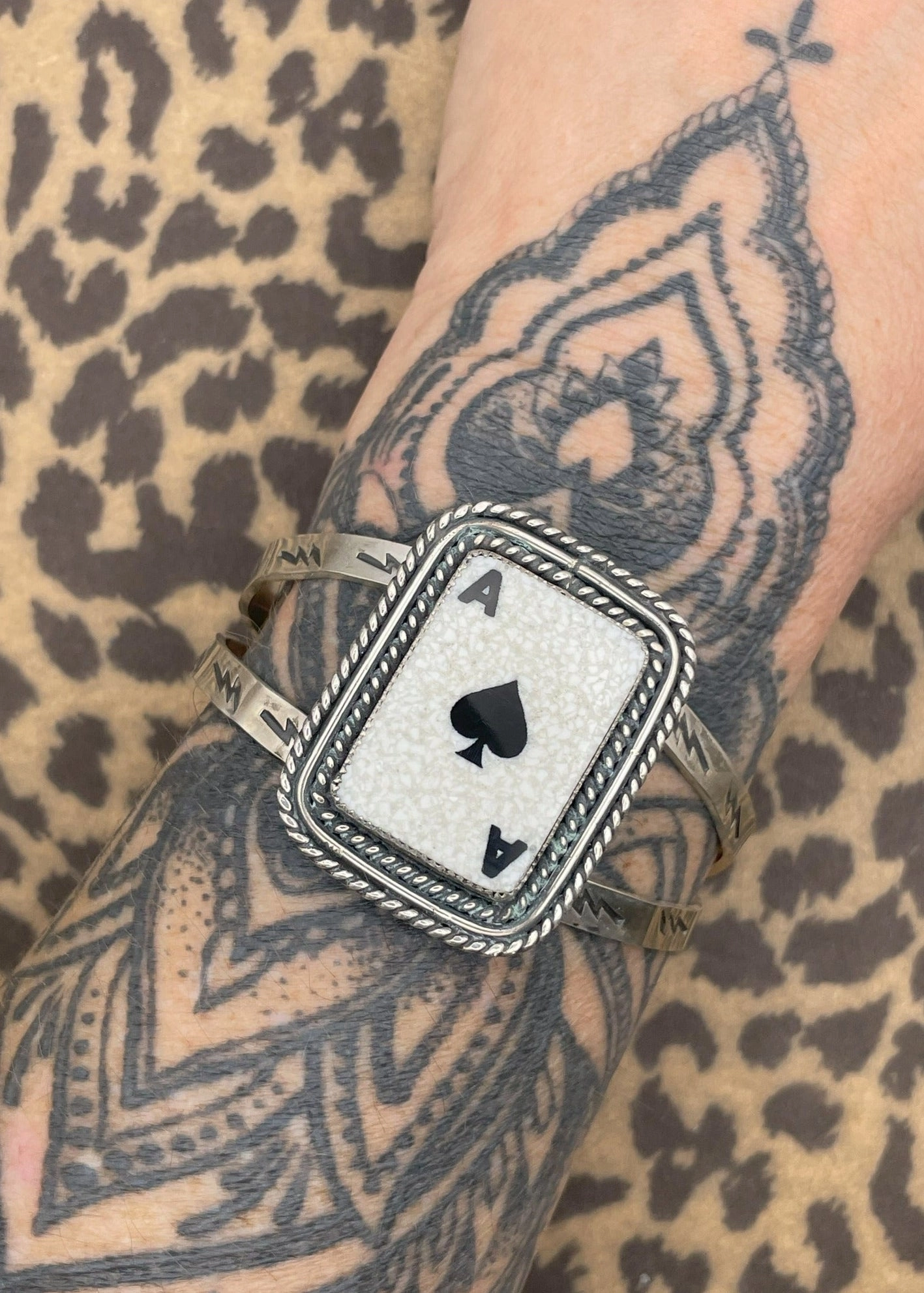 Ace of Spades Cuff Bracelet