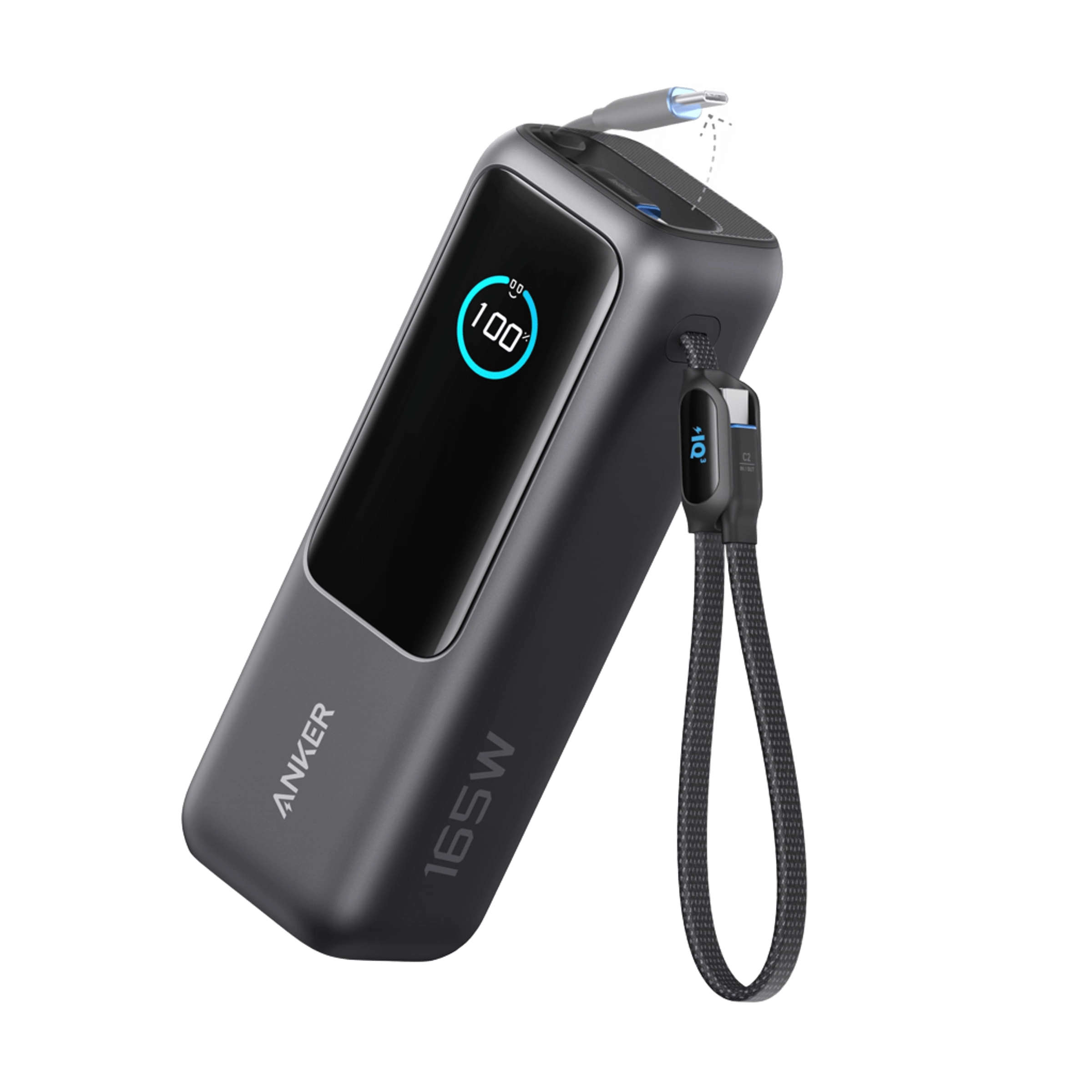Anker Laptop Power Bank (25K, 165W, Built-In and Retractable Cables) | Customizable