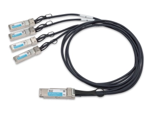 Approved Networks - 40GBase direct attach cable - QSFP  to SFP  - 10 ft - twinaxial - passive, solid QSFP4SFP10GCU3M-A
