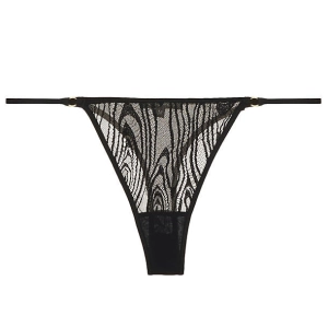 Audrey Woodgrain Lace Thong