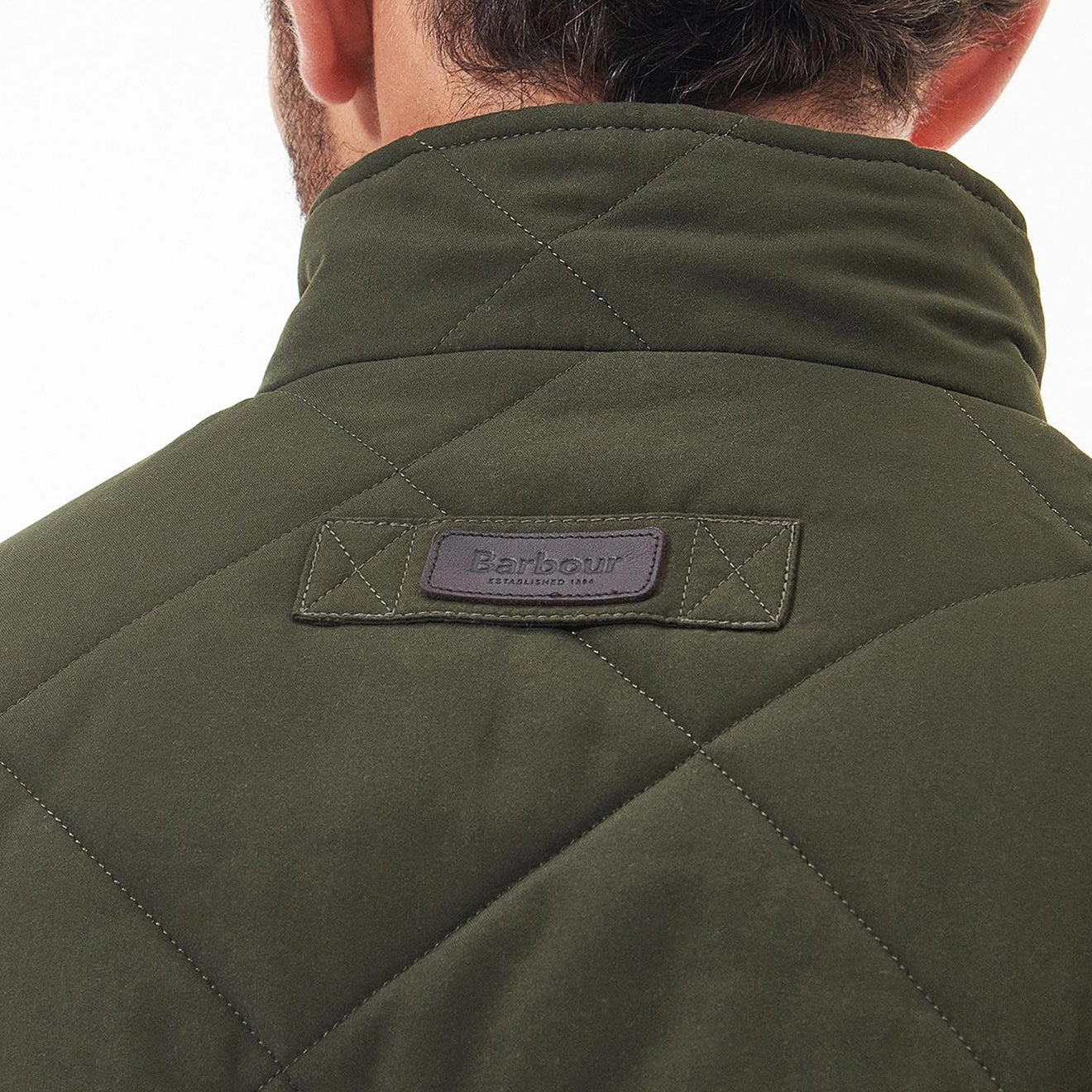 Barbour Hybrid Fleece Jacket Olive