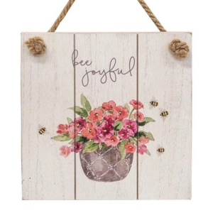 *Bee Joyful Distressed Shiplap Sign