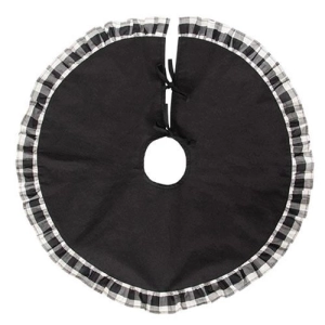 *Black & White Buffalo Check Ruffle Tree Skirt