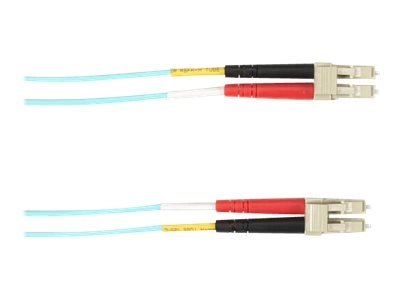 Black Box - Patch cable - LC multi-mode (M) to LC multi-mode (M) - 10 m - fiber optic - 50 / 125 micron - aqua FOCMR10-010M-LCLC-AQ