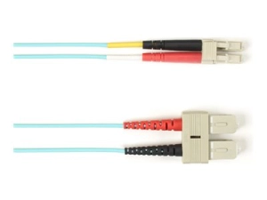 Black Box - Patch cable - TAA Compliant - SC multi-mode (M) to LC multi-mode (M) - 30.18 m - fiber optic - duplex - 50 / 125 FOCMR10-SCLC-AQ-99