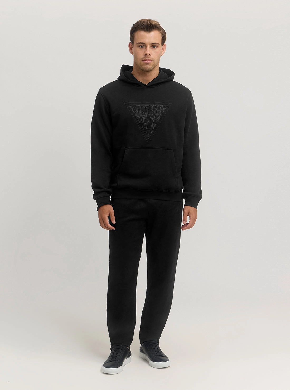 Black Triangle Logo Hoodie