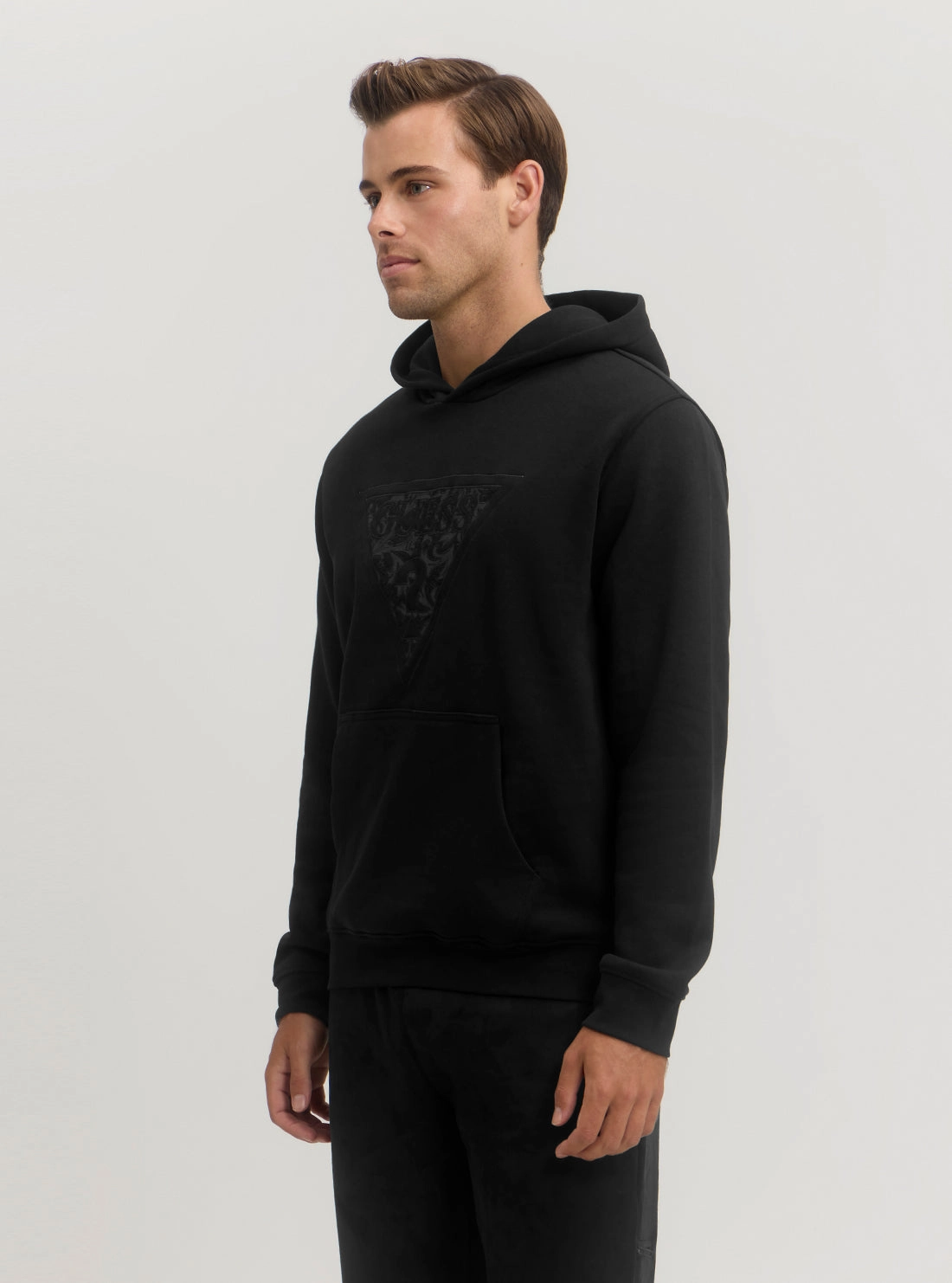 Black Triangle Logo Hoodie
