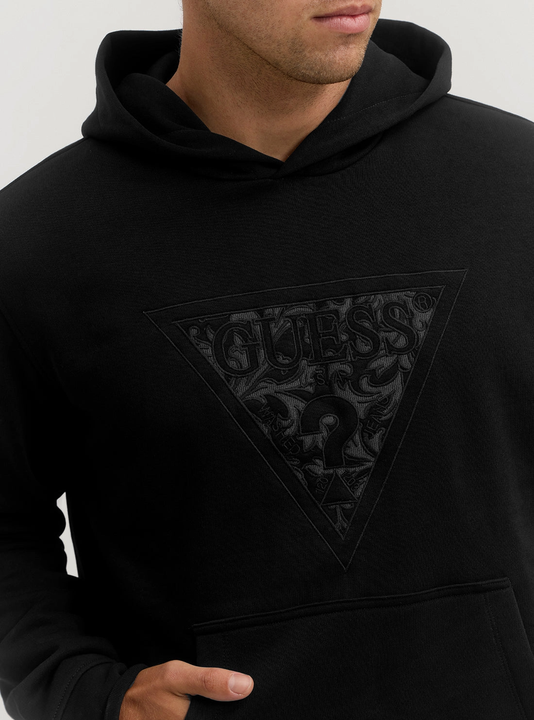 Black Triangle Logo Hoodie