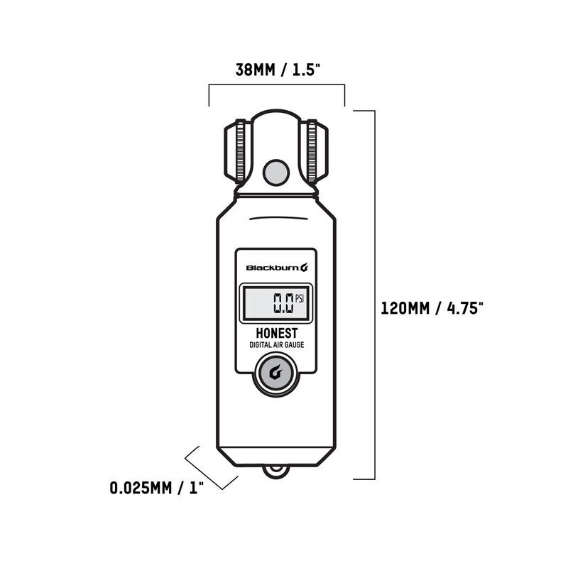 BlackBurn Honest Digital Pressure Gauge
