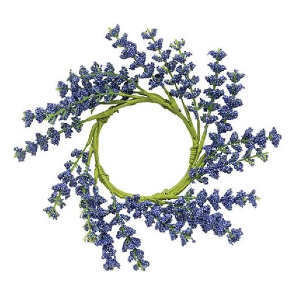 *Blue Astilbe Candle Ring 3"