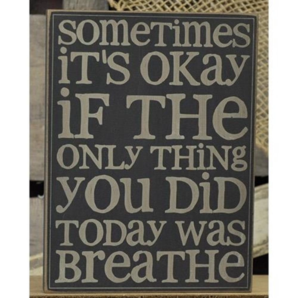 *Breathe Wall Plaque 6x8 4 Asstd.