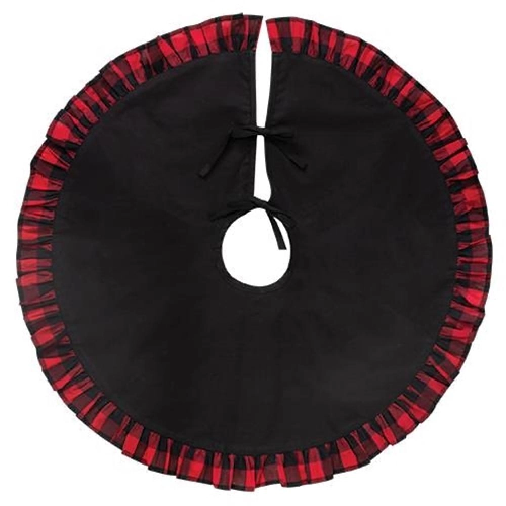 *Buffalo Check Frill Mini Tree Skirt
