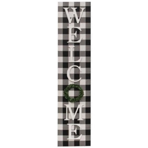 *Buffalo Check Welcome Sign W/Easel