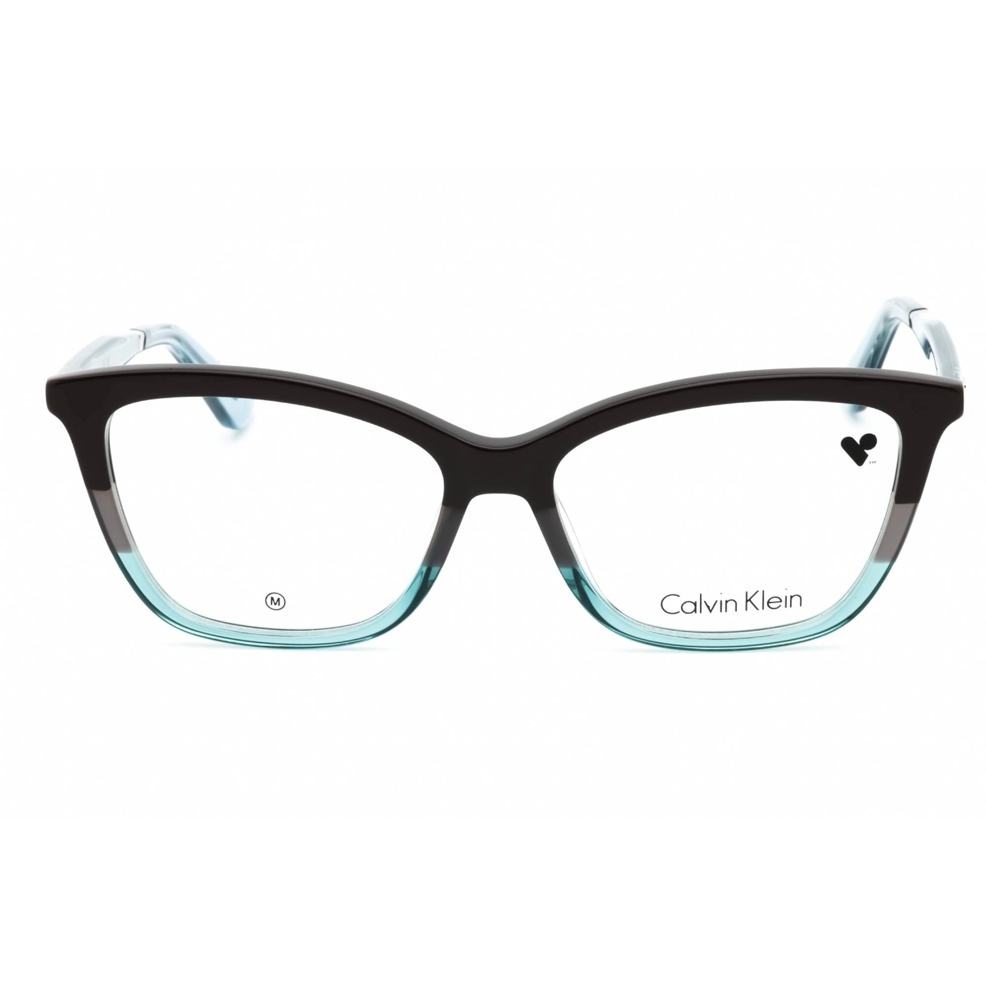 Calvin Klein Women's Eyeglasses - Brown/Grey/Avio Cat Eye Full Rim Frame | CK23545 217