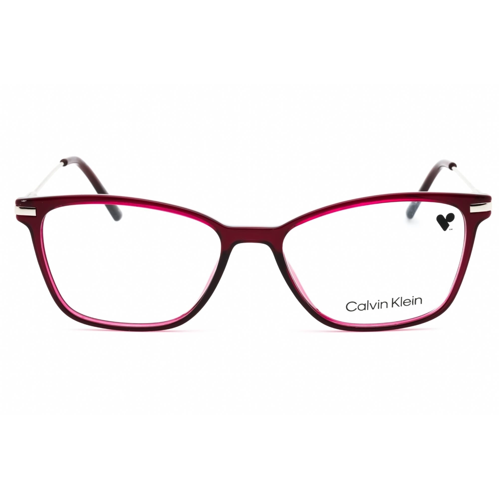 Calvin Klein Women's Eyeglasses - Crystal Deep Berry Cat Eye Shape Frame | CK20705 653