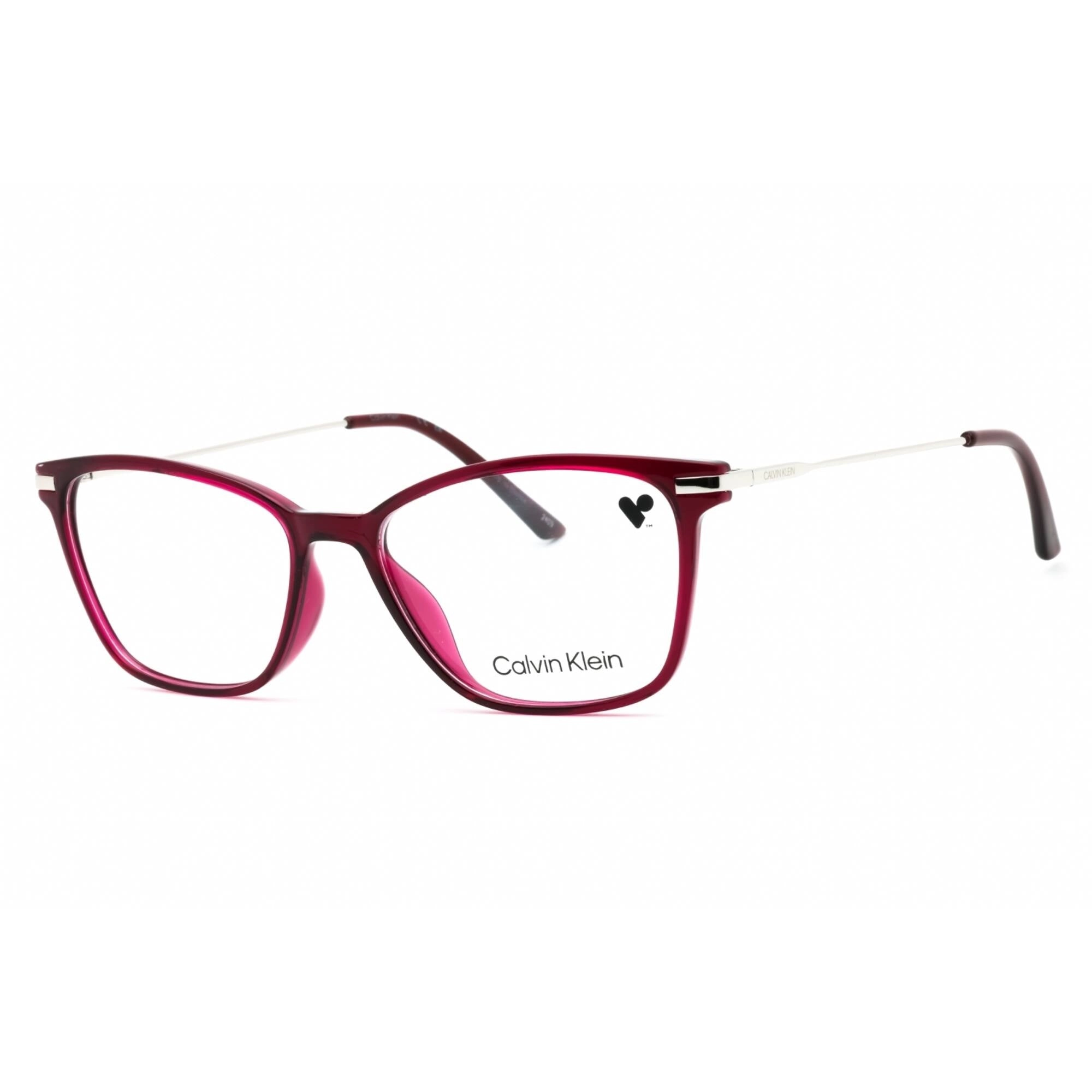 Calvin Klein Women's Eyeglasses - Crystal Deep Berry Cat Eye Shape Frame | CK20705 653