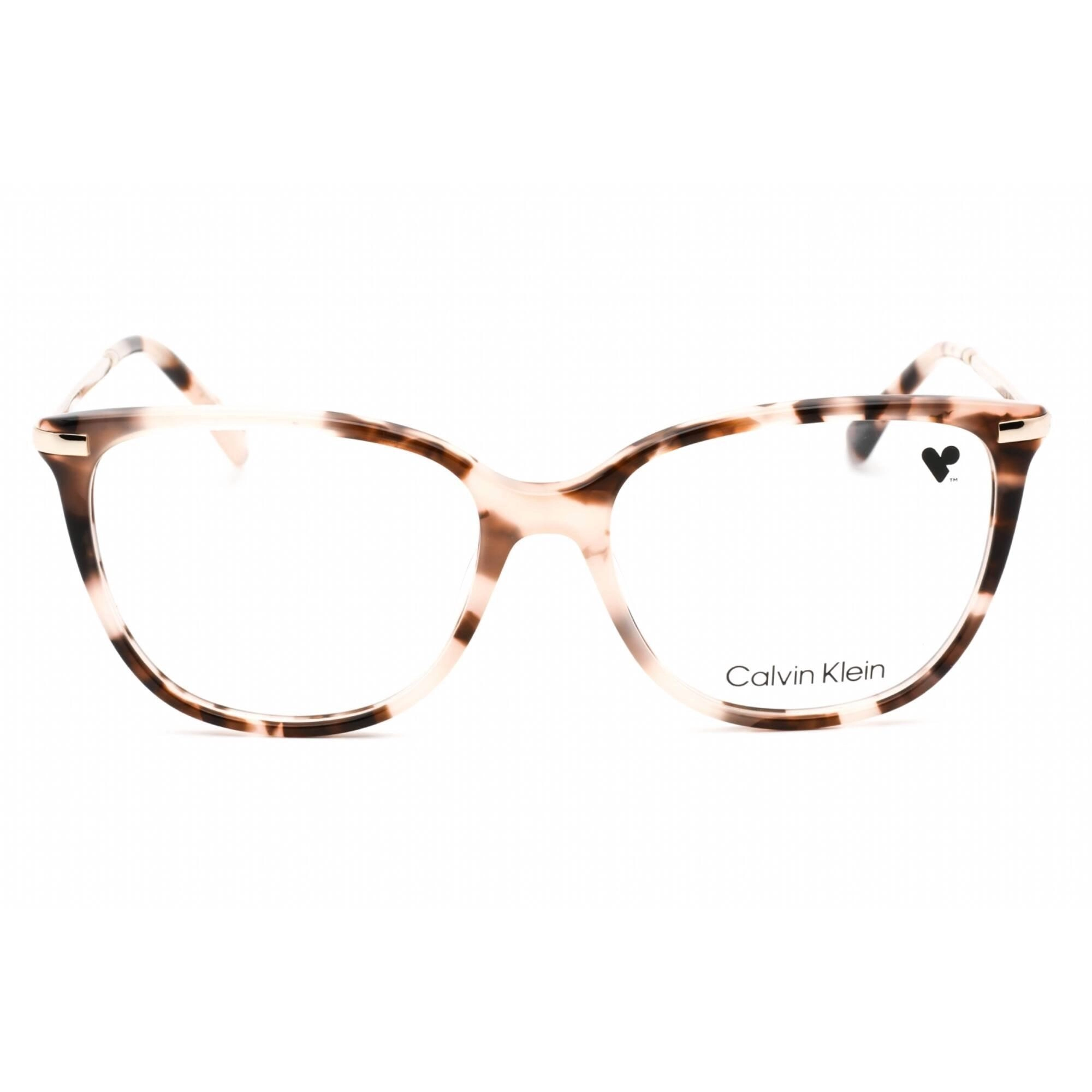 Calvin Klein Women's Eyeglasses - Rose Tortoise Plastic Frame Clear Lens | CK22500 663