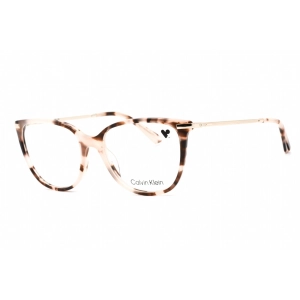 Calvin Klein Women's Eyeglasses - Rose Tortoise Plastic Frame Clear Lens | CK22500 663