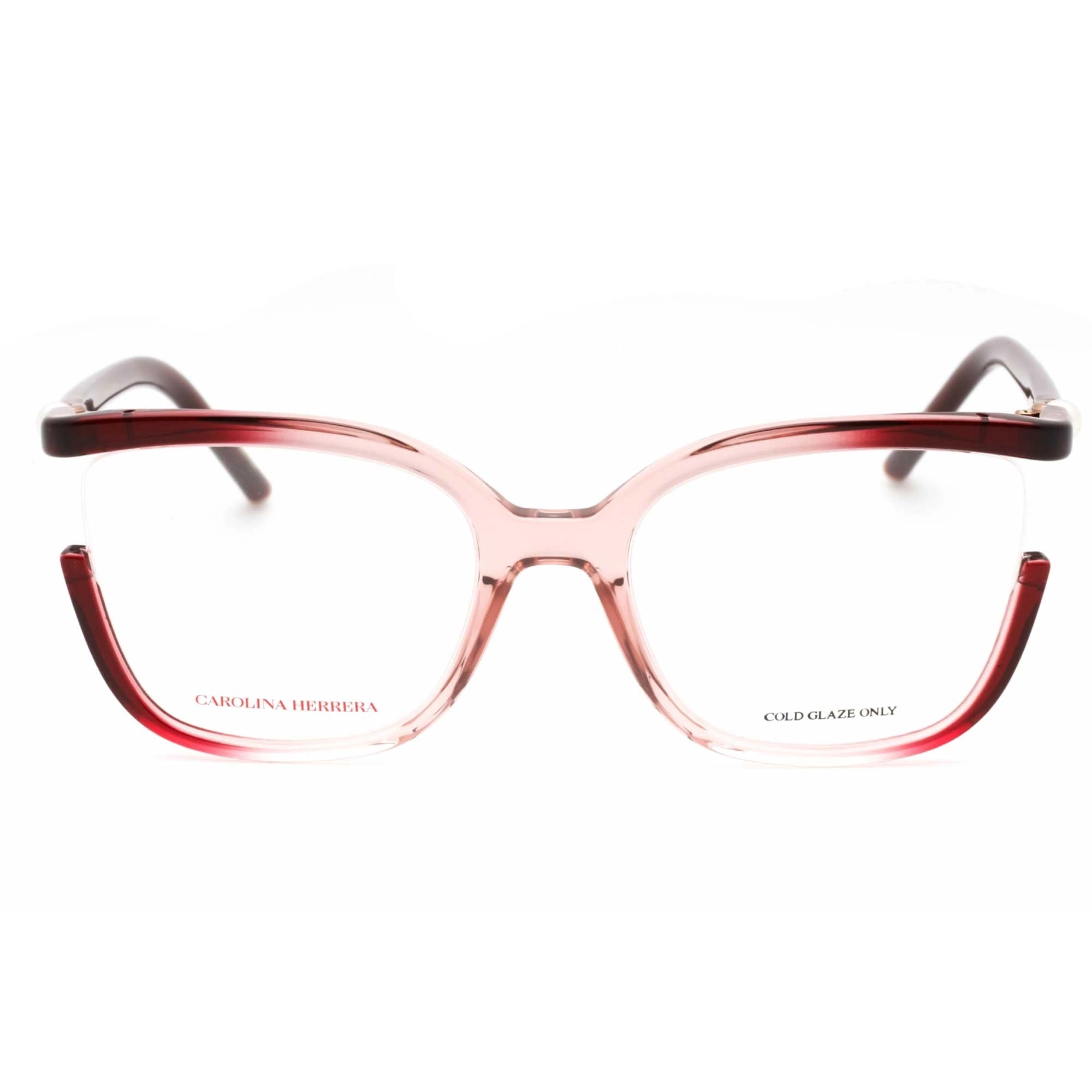 Carolina Herrera Women's Eyeglasses - Burgundy Nude Cat Eye Frame | CH 0004 0C19 00