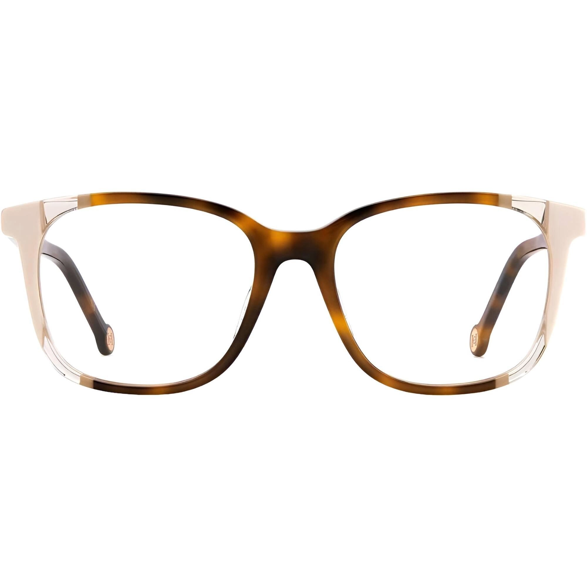 Carolina Herrera Women's Eyeglasses - Demo Lens Havana Ivory Square | CH 0065 0C1H
