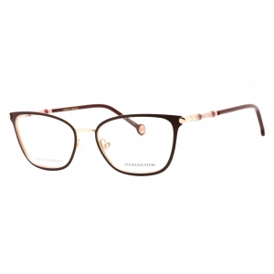Carolina Herrera Women's Eyeglasses - Gold Burgundy Metal Cat Eye Frame | CH 0031 0NOA