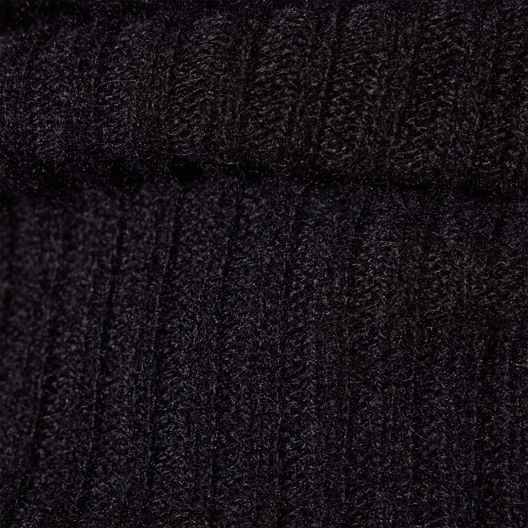Cashmere Ribbed Skirt - Black