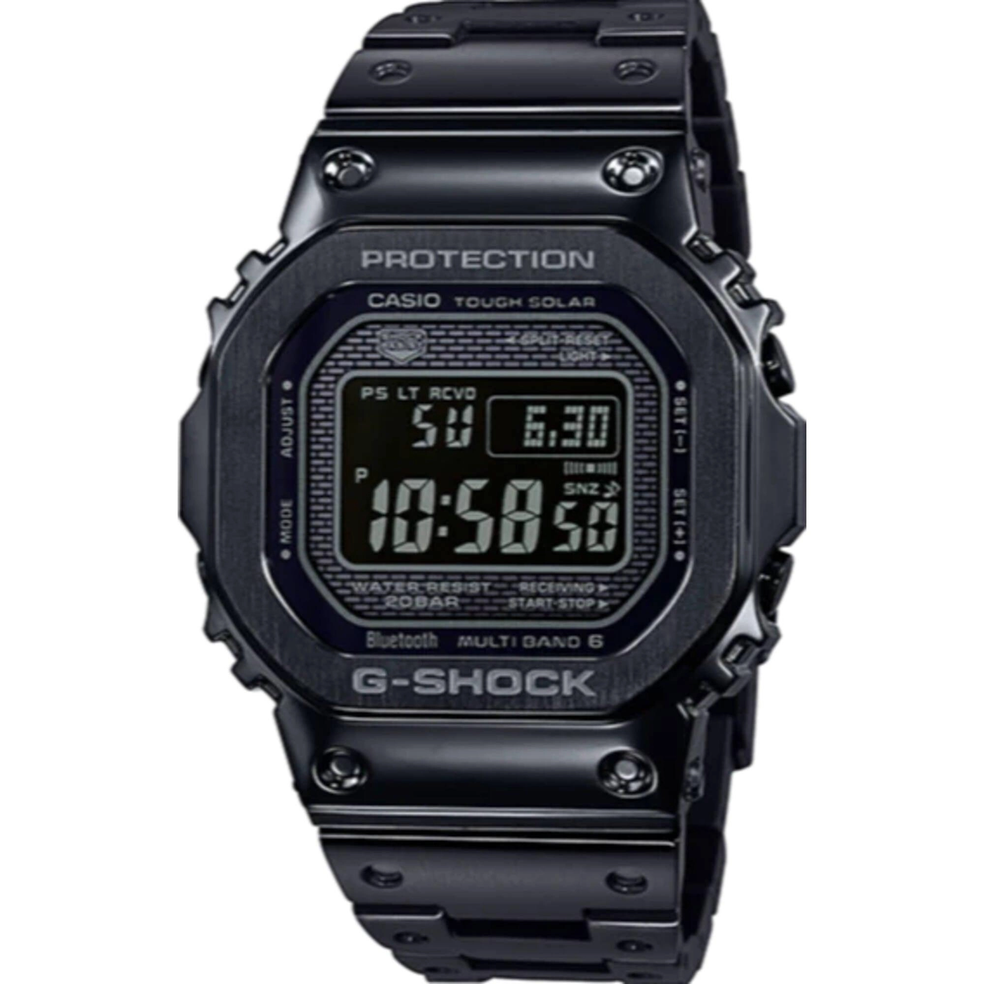 Casio Men's Watch - G-Shock World Time Black Dial Bracelet Digital | GMW-B5000GD-1CR