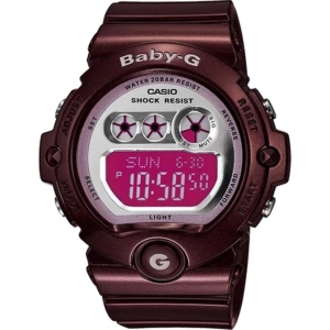 Casio Women's Watch - Baby-G Alarm Silver and Pink Dial Strap Digital | BG-6900-4