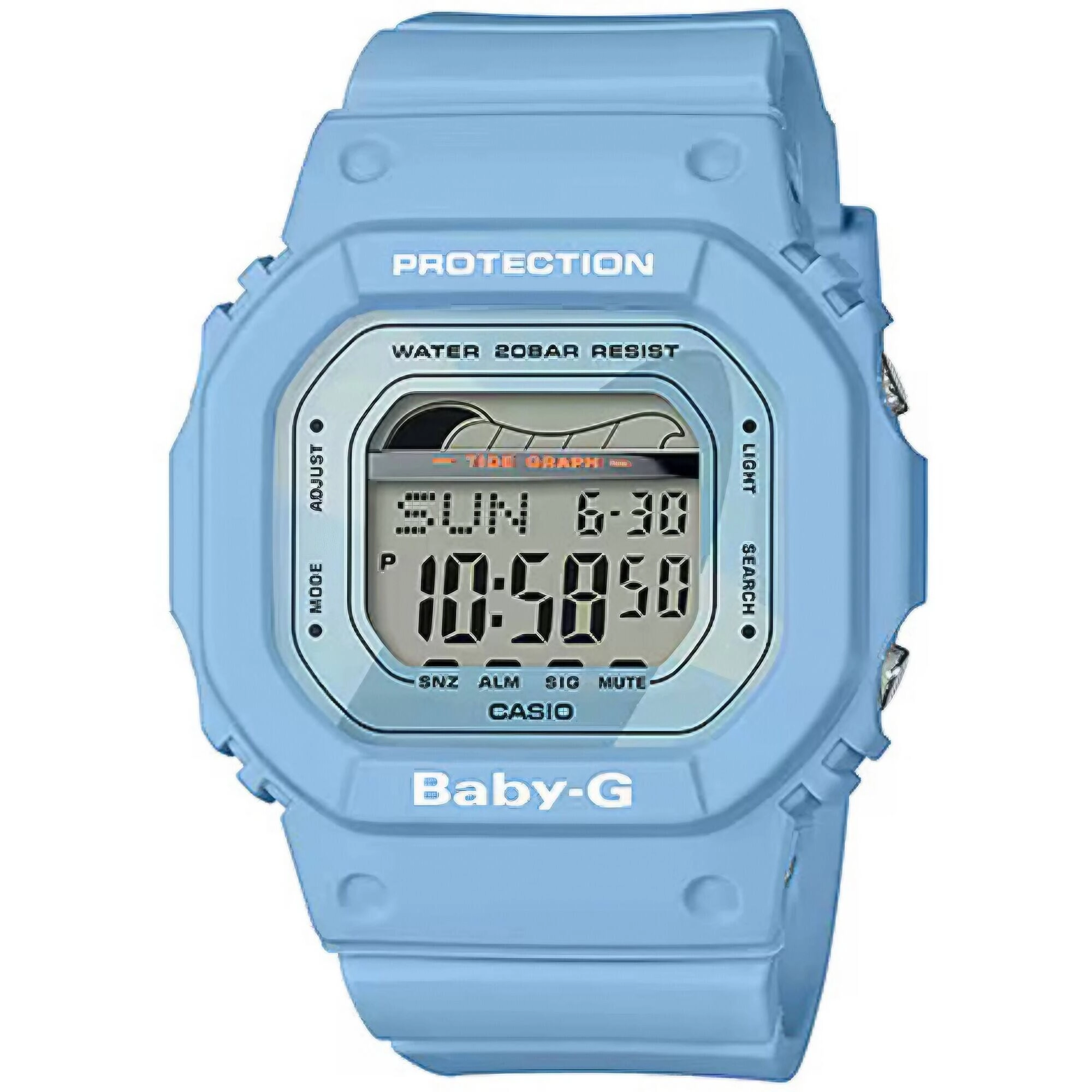 Casio Women's Watch - Baby-G World Time Blue Resin Strap Digital Dial | BLX560-2
