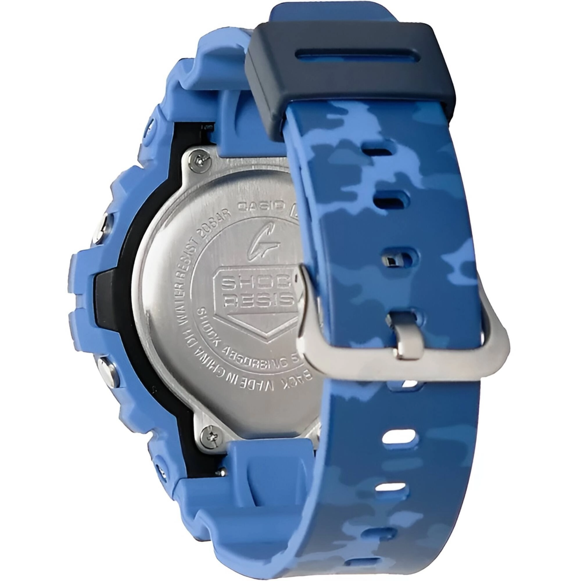 Casio Women's Watch - G-Shock Blue Camouflage Resin Strap Digital | GMDS6900CF-2