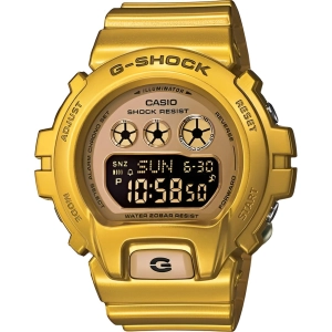 Casio Women's Watch - G-Shock World Time Gold Tone Resin Strap Digital | GMDS6900SM-9