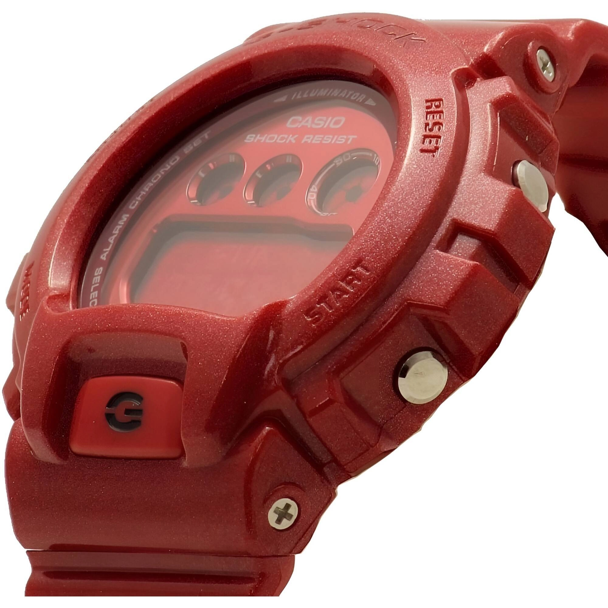 Casio Women's Watch - G-Shock World Time Red Resin Strap Digital Dial | GMDS6900SM-4