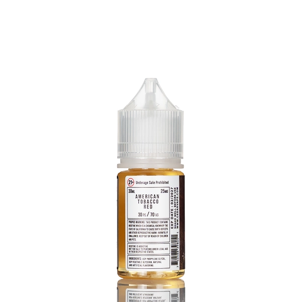 Cedar Vape Salt Nic - American Tobacco Red - 30mL