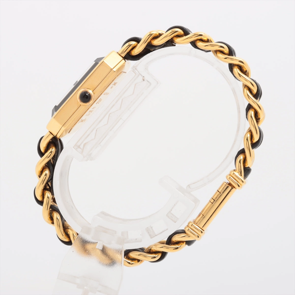 Chanel Première M Vintage Black Face Gold Watch