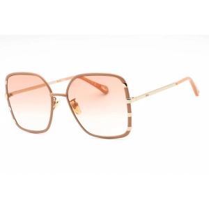 Chloe Women's Sunglasses - Pink/Gold Butterfly Full Rim Metal Frame | CH0143S 003