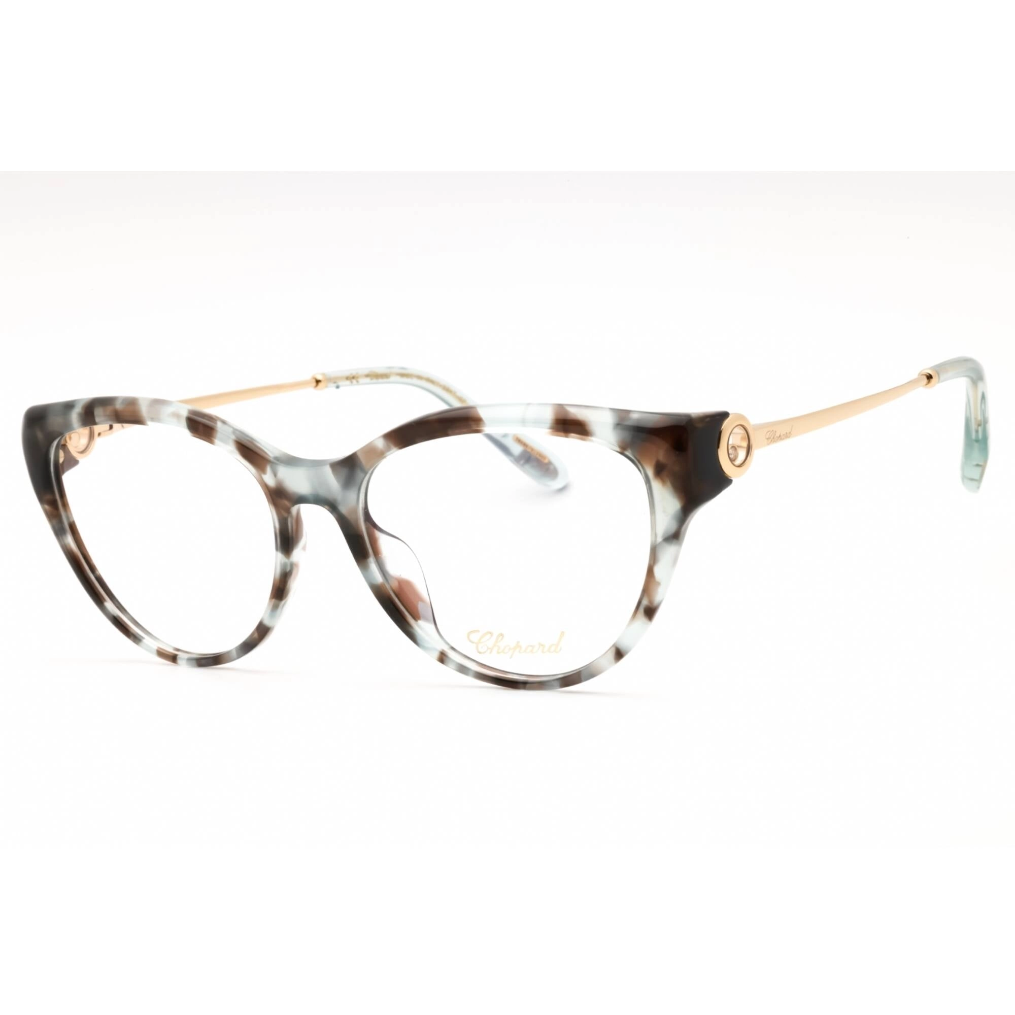 Chopard Women's Eyeglasses - Blue Aquamarine Havana Acetate Cat Eye | VCH323S 06WS