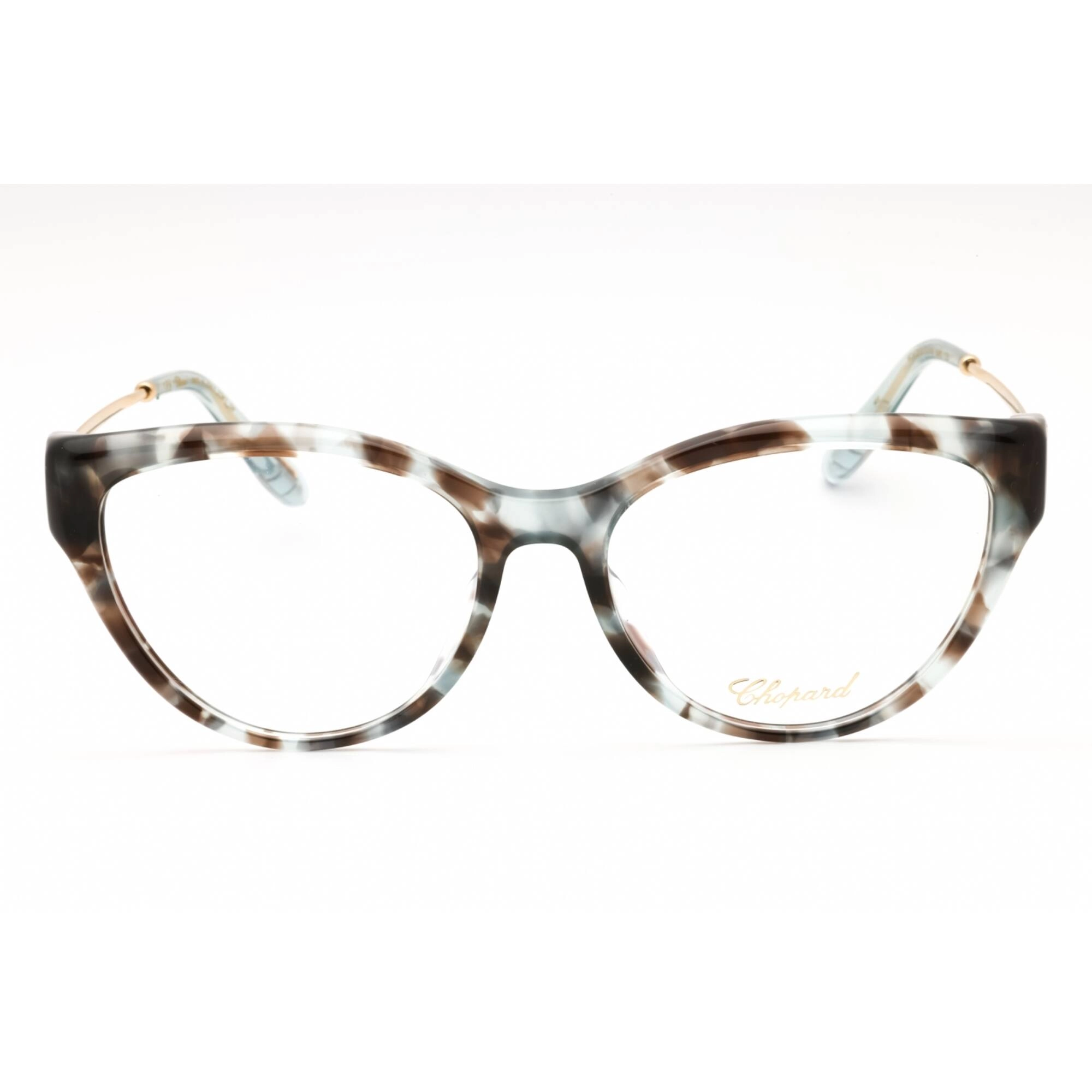 Chopard Women's Eyeglasses - Blue Aquamarine Havana Acetate Cat Eye | VCH323S 06WS