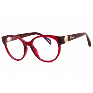 Chopard Women's Eyeglasses - Bordeaux Plastic Full Rim Oval Shape Frame| VCH350S 0954