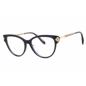 Chopard Women's Eyeglasses - Glossy Night Blue Cat Eye Frame Clear Lens | VCH332S 0Z35