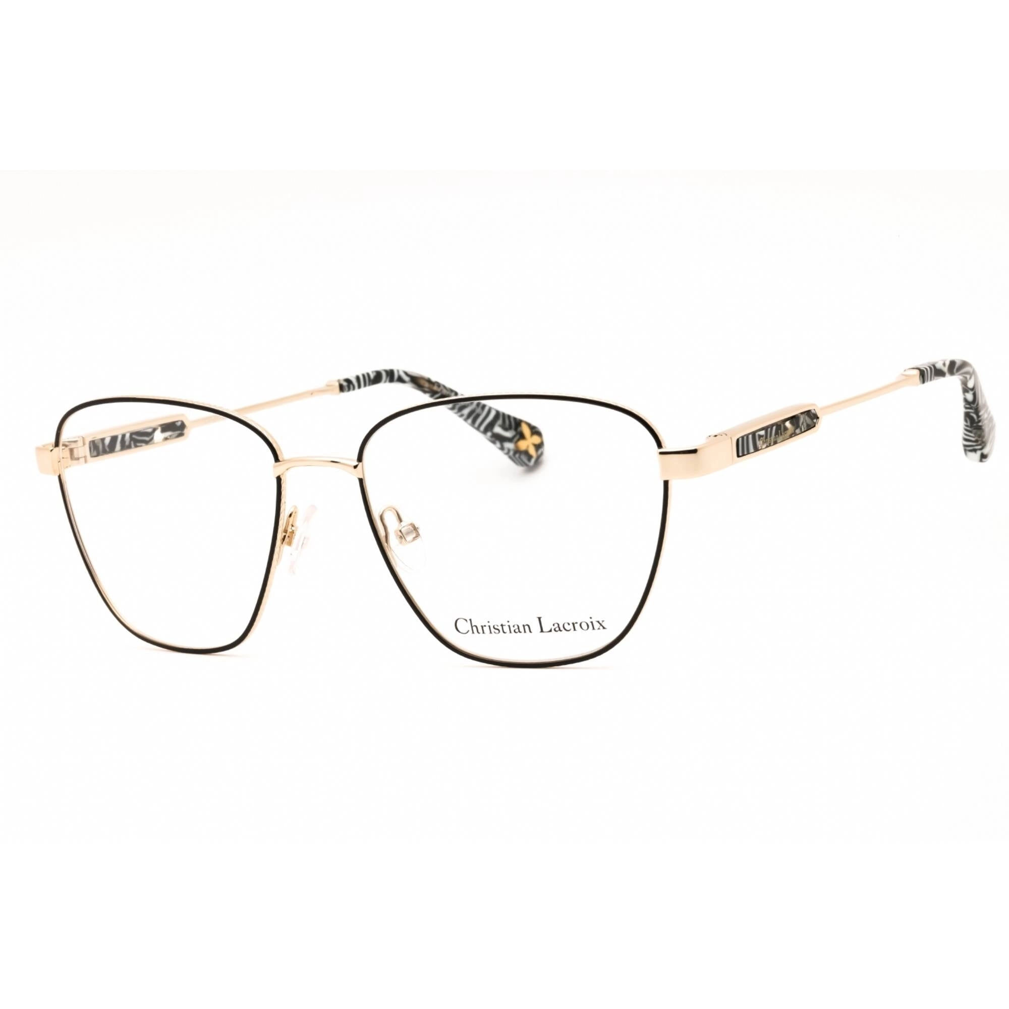 Christian Lacroix Women's Eyeglasses - Gold Metal Square Full Rim Frame | CL3066 038