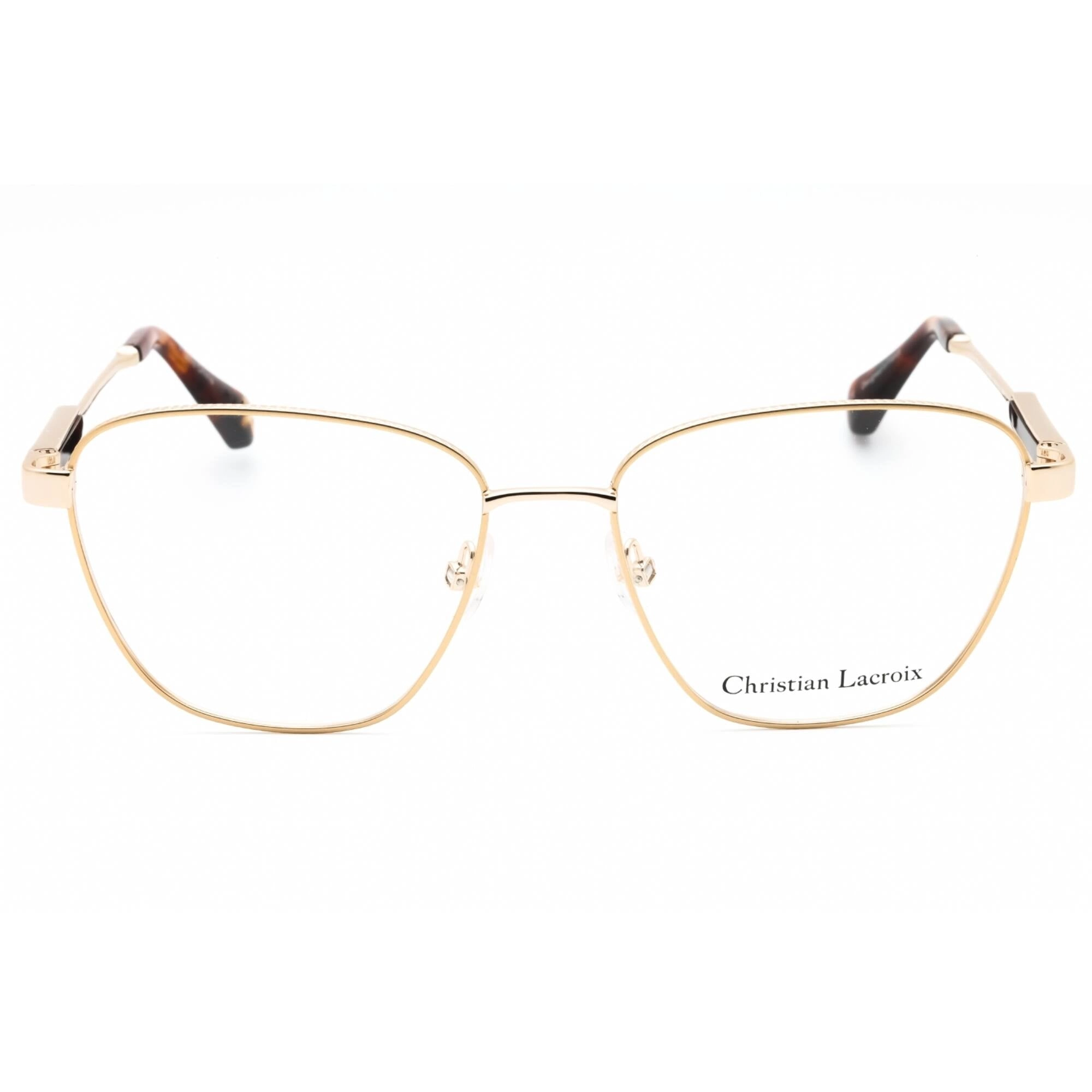 Christian Lacroix Women's Eyeglasses - Gold/Ecaille Metal Cat Eye Frame | CL3066 424