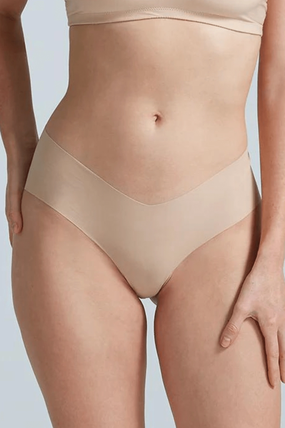 Classic Solid Girl Short Beige