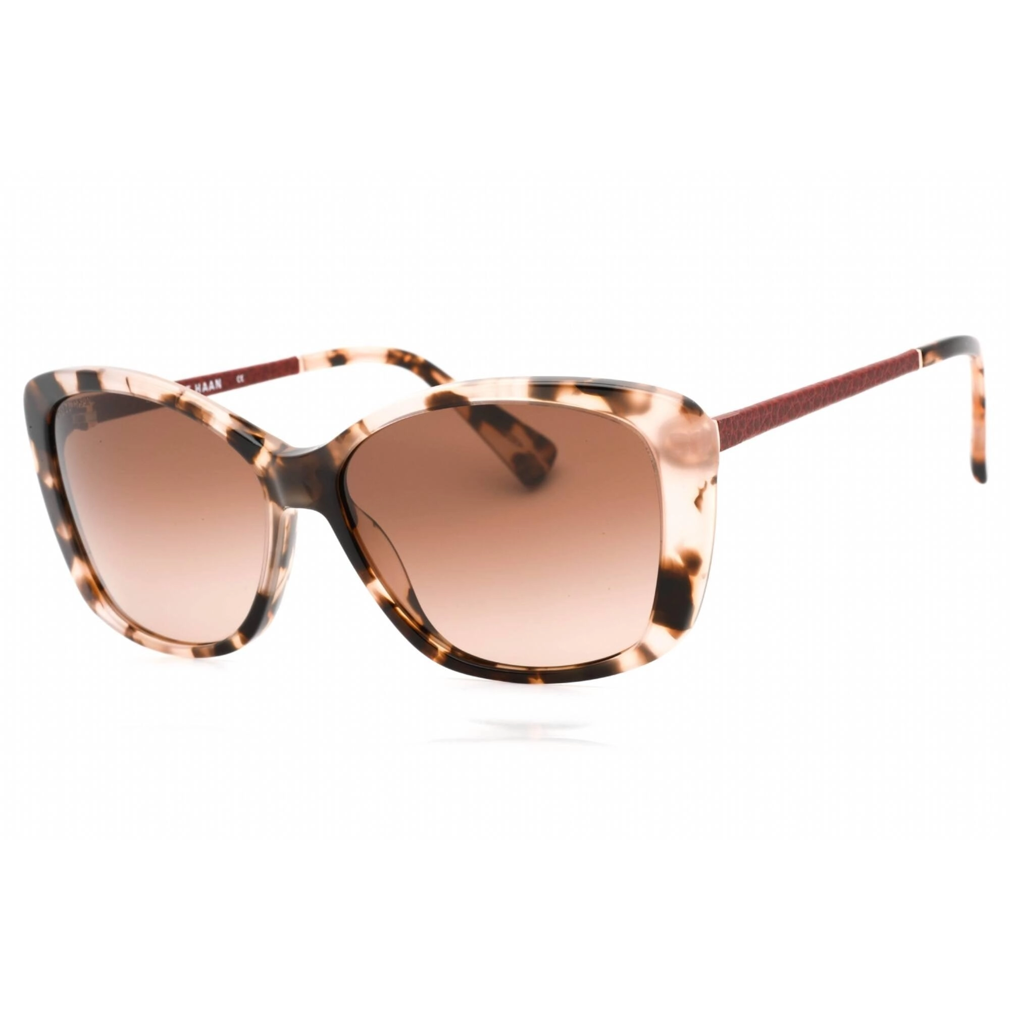 Cole Haan Women's Sunglasses - Blush Tortoise Zylonite Cat Eye Frame | CH7005 260
