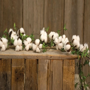 *Cotton & Willow Leaves Garland 5ft