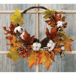 *Country Autumn Harvest Half Wreath