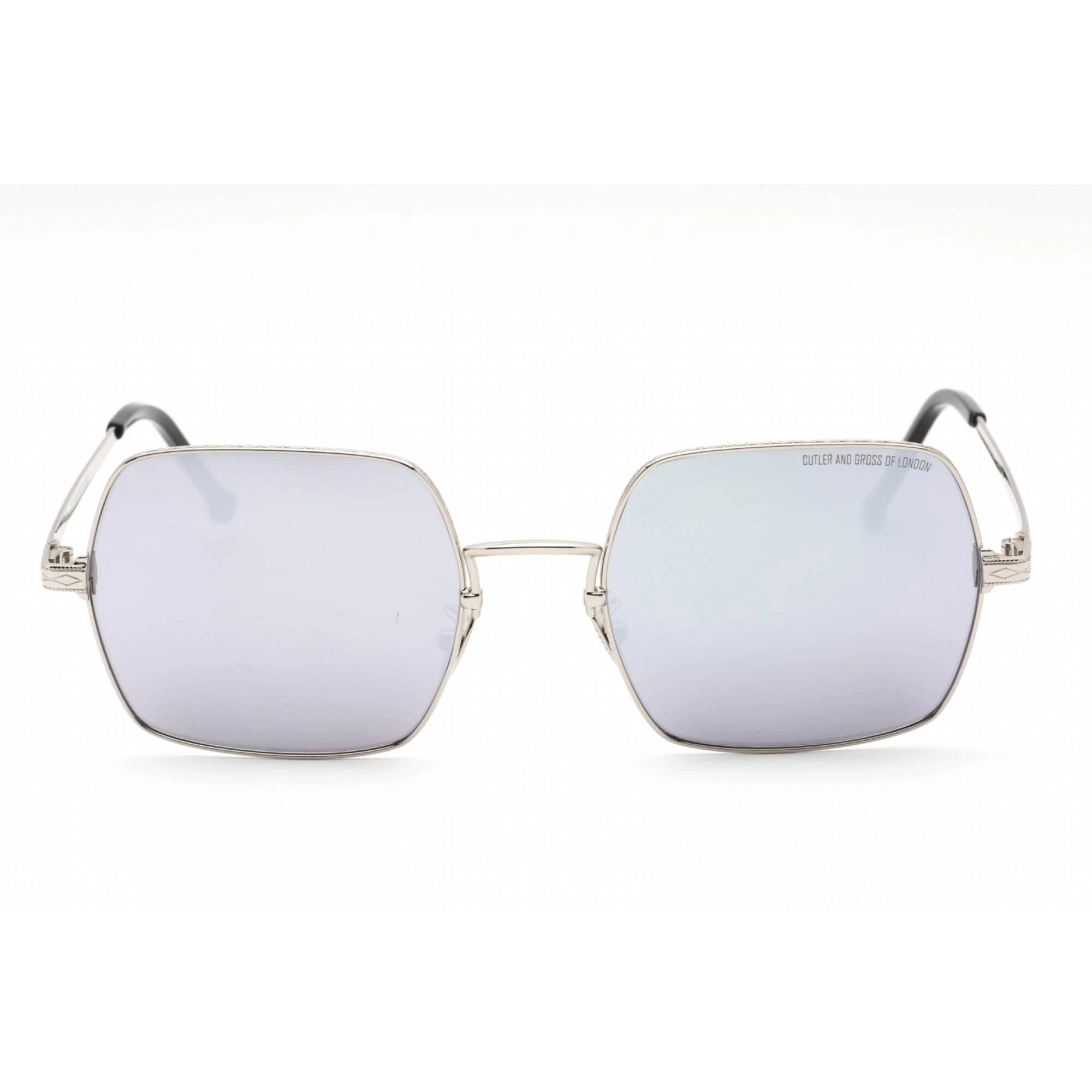 Cutler and Gross Women's Sunglasses - Silver/Black/Metallic Square Frame | CG1300S 001