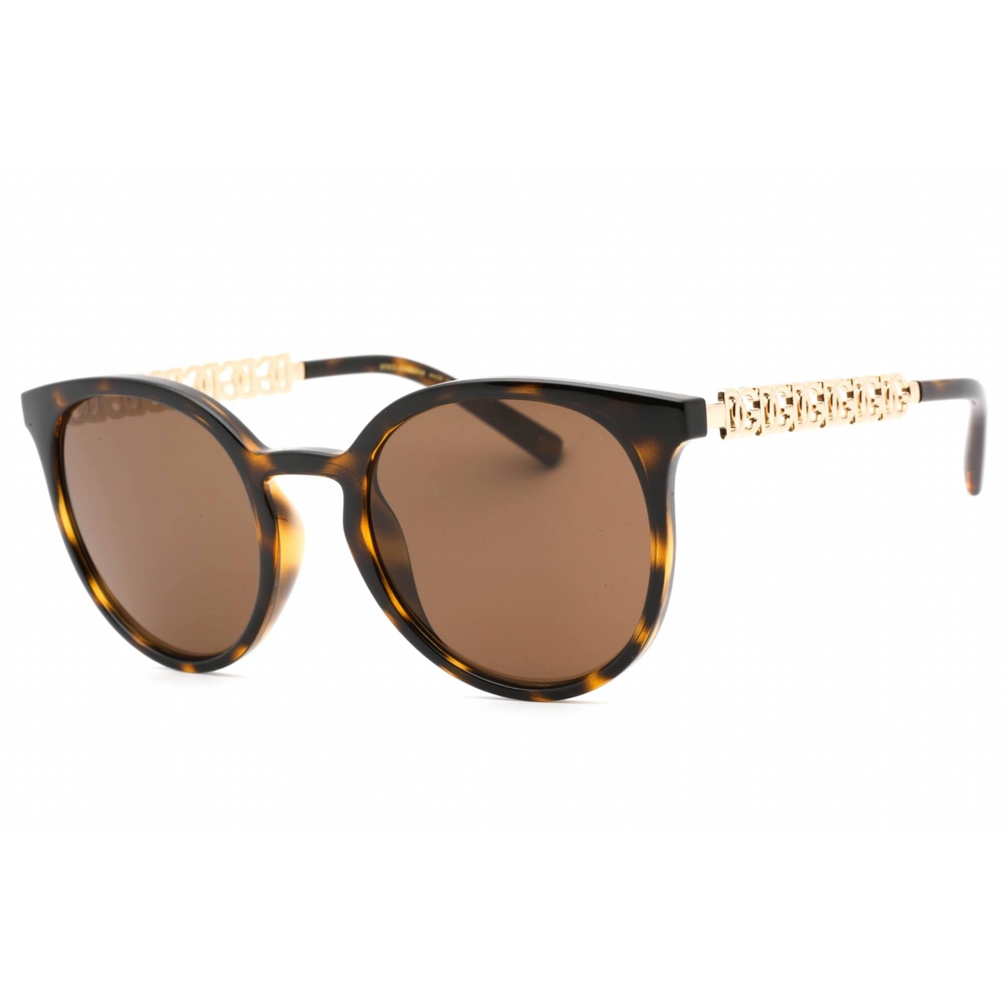 Dolce & Gabbana Women's Sunglasses - Dark Tortoise Round Shape Frame | 0DG6189U 502/73