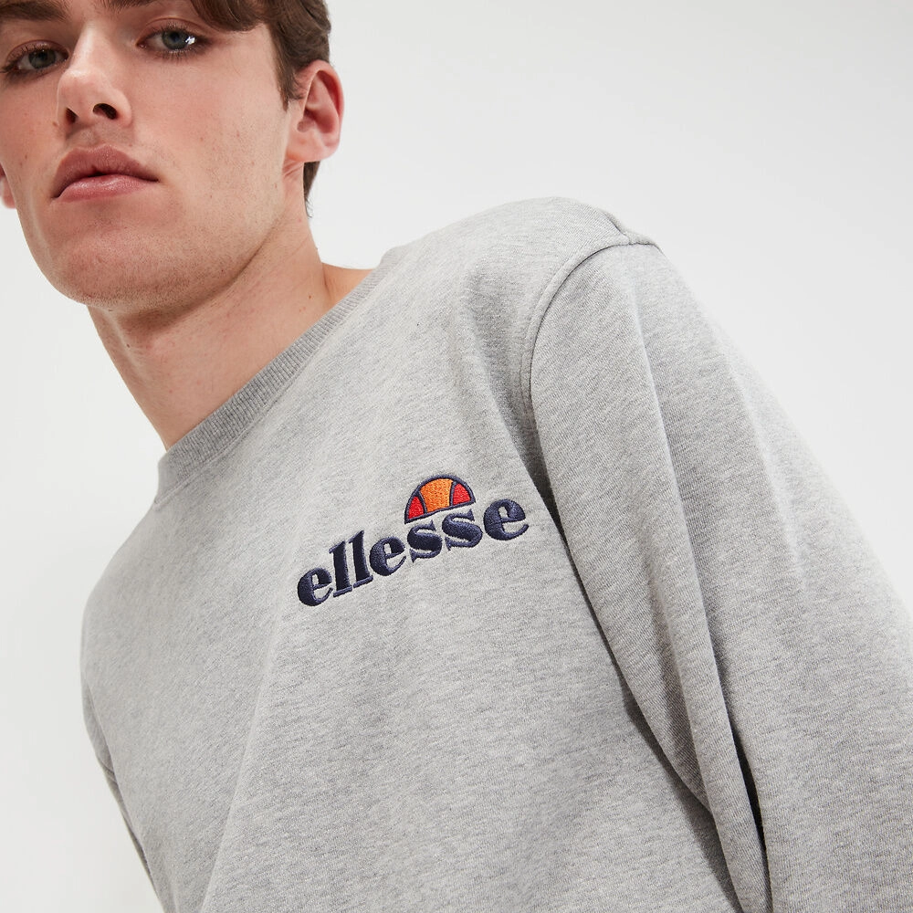 ELLESSE MEN'S FIERRO CREW GREY SWEATSHIRT