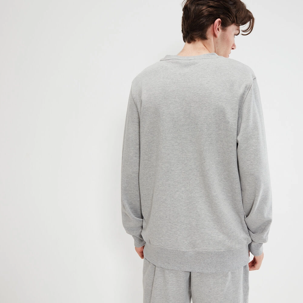 ELLESSE MEN'S FIERRO CREW GREY SWEATSHIRT