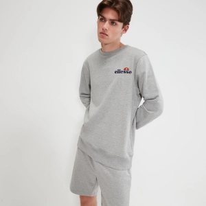 ELLESSE MEN'S FIERRO CREW GREY SWEATSHIRT